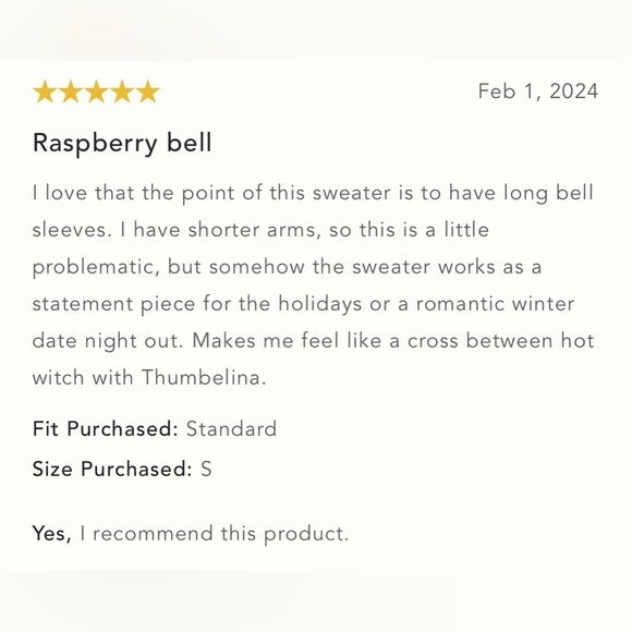 NWT Size L - Maeve Square-Neck Bell-Sleeve Sweater - Picture 7 of 16